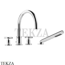Dornbracht TARA Смеситель на борт ванны, с гарнитуром 27512892-00, хром глянец