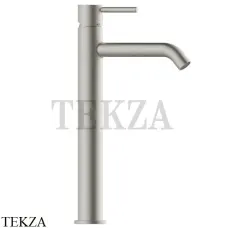 Bossini Teo Смеситель для раковины высокий, с донным клапаном Z00703.094, никель Brushed