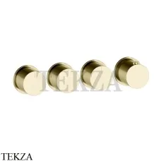 Gessi Habito Bath-shower Термостат на 3 потока, внешняя часть 63436-710, Brass PVD