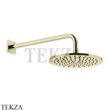 Gessi RILIEVO Верхняя душевая лейка D25 с кронштейном 59148-710, Brass PVD