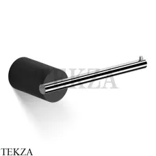Decor Walther Stone Black TPH Держатель туалетной бумаги без крышки 0974864, черный матовый-хром глянец