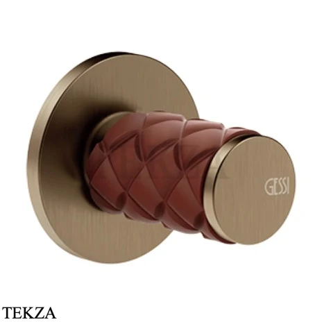 Gessi Pelle Tresse Смеситель-рычаг управления, внешняя часть 78209-447, Red Cherry/ Coffee Bronze Br. PVD