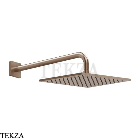 Gessi RILIEVO Верхняя душевая лейка с кронштейном 59158-708, Copper Brushed PVD