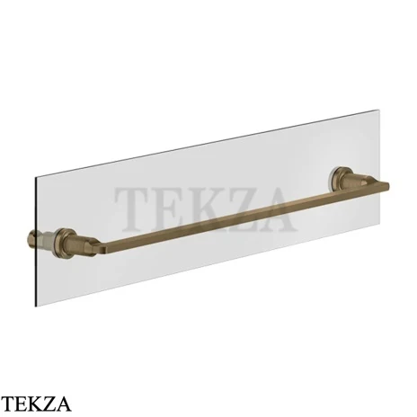 Gessi INCISO accessories Полотенцедержатель для крепления на стекло, 60 см 58617-713, Antique Brass