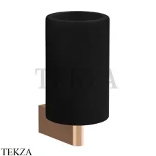 Gessi Origini Стакан настенный с держателем, черный 66408-726, Warm Bronze Br Gessi Origini Стакан настенный с держателем, черный 66408-726, Warm Bronze Br