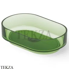 Dea Design Washbasins Раковина настольная овальная Glasstech DD9097 560 R3, Emerald R3 Dea Design Washbasins Раковина настольная овальная Glasstech DD9097 560 R3, Emerald R3
