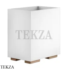 Gessi Rettangolo Ведерко, корзина для мусора, цвет белый 20990-030, Copper глянец PVD