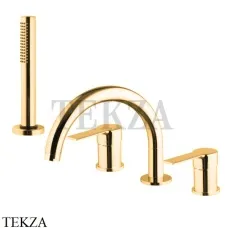 FIMA Carlo Frattini MAST Смеситель на борт ванны, с гарнитуром, F3144NOR, золото глянец