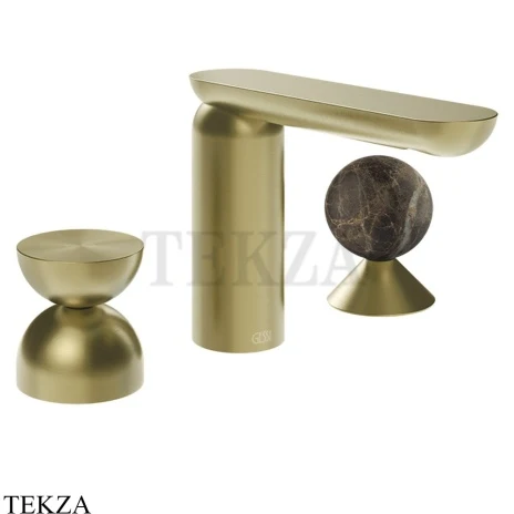 Gessi Perle Смеситель для раковины на 3 отв., без гарнитура 74918-727, шампань Brushed