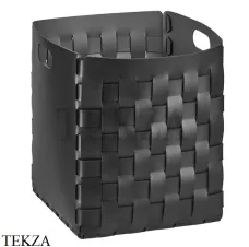 ADJ Bottega Корзина-ёмкость для мелочей высокая 35x35 см 1047.01/03, черный/серый