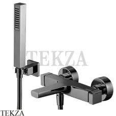 FIMA Carlo Frattini Zeta Смеситель для ванны с гарнитуром F3964CS, Brushed black chrome