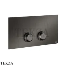 Gessi VENTI20 Клавиша смыва для инсталляции Viega Prevista 54661-707, Black Metal Brushed