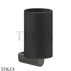 Gessi RILIEVO Стакан настенный, композит черный 59508-707, Black Metal Brushed Gessi RILIEVO Стакан настенный, композит черный 59508-707, Black Metal Brushed