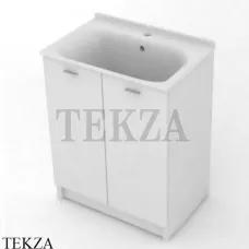 KERASAN Aquadom Комплект для постирочной 60, база + раковина c 1 отв. под смеситель 9166K3