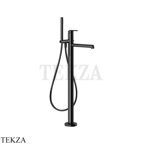 Gessi INGRANAGGIO Смеситель для ванны напольный, с гарнитуром 63528-706, Black Metal PVD