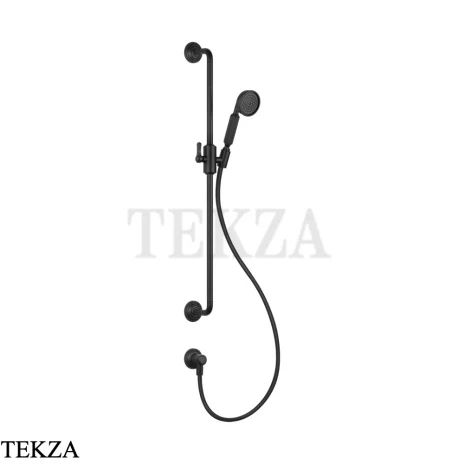 Gessi VENTI20 Штанга в комплекте с душевой лейкой, шланг, вывод 65142-299, Black XL