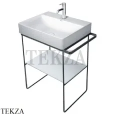 Duravit DuraSquare Напольная металлическая консоль 0031014600 для раковины, черный матовый