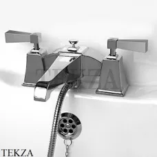 Devon&Devon VIP TIME Смеситель на борт ванны, ручки из металла 2VPTIME233BCR, хром глянец