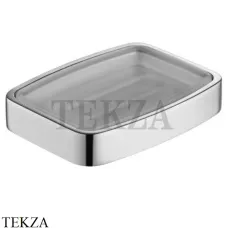 Keuco Elegance Мыльница настольная, хрусталь матовый 11655019001, хром глянец