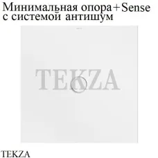 Bette BetteFloor Душевой поддон плоский 80х80, сталь 5831-000 AS T1, антишум, опора, Sense, белый глянец
