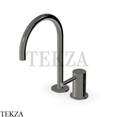 Zucchetti Pan Смеситель для раковины 2 отверстия, без гарнитура ZP6223.C50, metal black