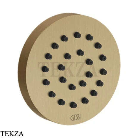 Gessi INCISO SHOWER Боковая форсунка круглая 32971-726, Warm Steel Br. PVD