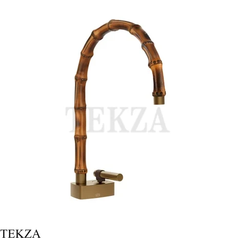 Gessi Jacqueline Смеситель для раковины средний, без донного клапана 77019-791, бронза Deep