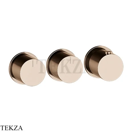 Gessi Habito Bath-shower Термостат на 2 потока, внешняя часть 63434-030, Copper PVD