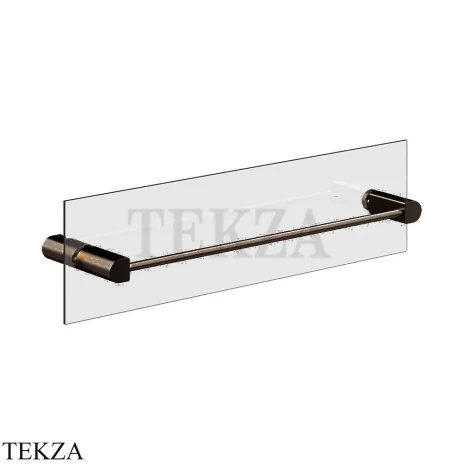 Gessi RILIEVO Полотенцедержатель для крепления на стекло, 45 см 59564-845, Dark Bronze