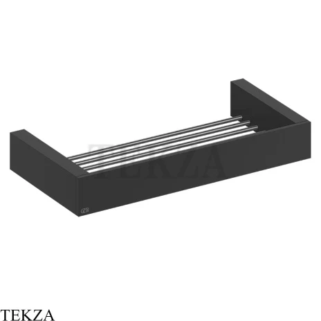 Gessi Rettangolo Решетка-полка в душевую зону 30 см 20947-299, Matte Black