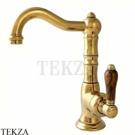 Nicolazzi Cinquanta Смеситель для раковины высокий, без гарнитура Forest, 3458TCGB77C, золото глянец