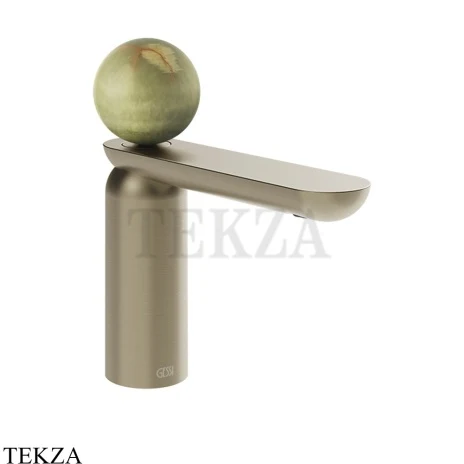 Gessi Perle Смеситель для раковины, с донным клапаном 74551-149, нерж. сталь Brush / никель Brushed