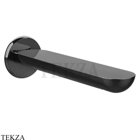 Gessi Perle Излив для ванны настенный 74041-706, black хром глянец
