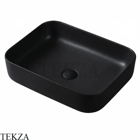 Hatria HAPPY HOUR 18:00 Slim Раковина накладная, без перелива A0Y2A002, черный матовый