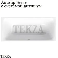 BETTE BetteLux Ванна прямоугольная из стали 3440-000 AS, антишум, антислип Sense, белый глянец
