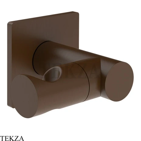 Gessi Incastri Держатель для душевой лейки поворотный 73060-845, бронза Dark Brush