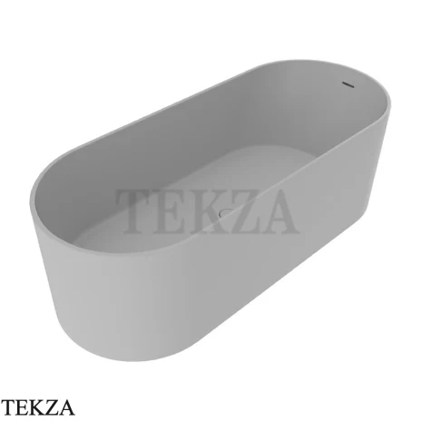 Flaminia Oval ванна овальная отдельностоящая 170×70×55 см, серый Cenere матовый