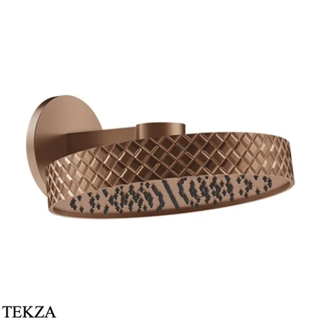 Gessi Pelle Tresse Верхняя лейка с кронштейном D30,5 см, 78148-708, Copper Brushed PVD