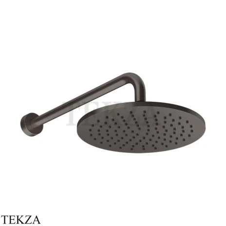 Gessi Origini NATURE Верхний душ настенный, поворотный 66148-707, Black Metal Brushed PVD