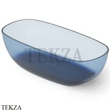 Dea Design Modern Ванна отдельностоящая скругленная 180x85 Glasstech DD8666 1800 R7, Royal Blue R7