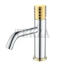 Boheme Stick Смеситель для раковины, без донного клапана Stick 121-CRG Chrome DIAMOND Gold