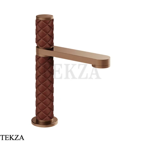 Gessi Pelle Tresse Смеситель для раковины, с донным клапаном 78251-445, Red Cherry/ Copper Br. PVD