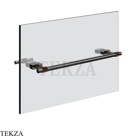 Gessi Jacqueline Полотенцедержатель для крепления на стекло, 30 см 77511-706, black хром глянец