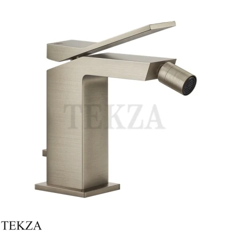 Gessi RETTANGOLO K Смеситель для биде, с донным клапаном 53007-149, Finox Brushed Nickel
