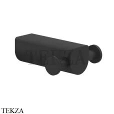 Gessi RILIEVO Крючок двойной для халата и полотенец 59522-299, черный матовый