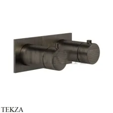 Gessi Ingranaggio-Anello Термостат для душа на планке, 2 потока, внешняя часть 63334-187, Aged Bronze