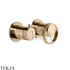 Gessi ANELLO Смеситель для душа с переключателем 2 потока ванна-душ 63380-735, Warm Bronze PVD Gessi ANELLO Смеситель для душа с переключателем 2 потока ванна-душ 63380-735, Warm Bronze PVD