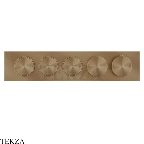 Gessi Origini MATERIC Термостат для душа 3 потока с кнопками, внешняя часть 66224-791, Deep Bronze Brushed PVD