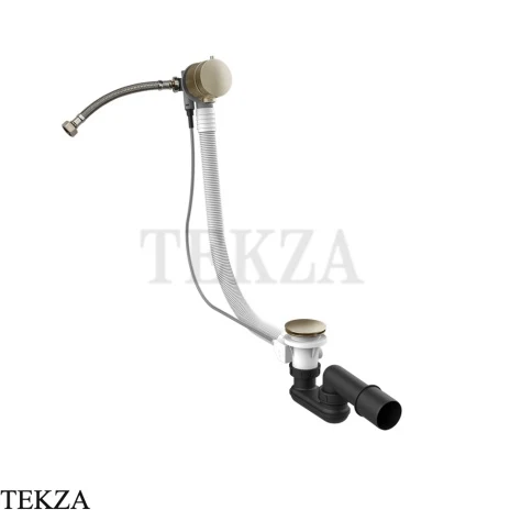 Gessi Колонна сливная для ванны, наполнение через перелив 01080-149, Finox Brushed Nickel