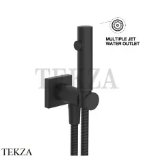 Gessi RILIEVO Гигиенический душ с держателем и выводом воды 59153-299, Black XL